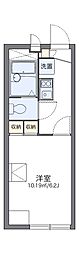 レオパレスルーメット中之茶屋 1Kの間取図画像