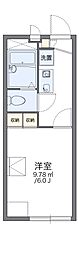 レオパレスドリーム田中21 1Kの間取図画像
