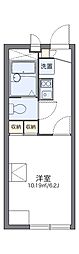 レオパレスルーメット中之茶屋 1Kの間取図画像