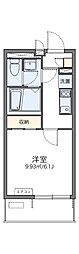 レオネクスト日新大阪 1Kの間取図画像