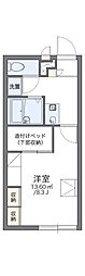 レオパレスシャルム 1Kの間取図画像