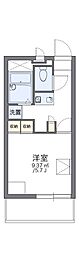 レオパレス三津屋北 1Kの間取図画像