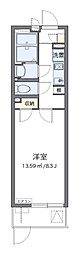 クレイノアンサンク 1Kの間取図画像