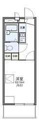レオパレスクリア 1Kの間取図画像