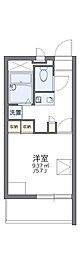 レオパレスエーデルワイス天王寺 1Kの間取図画像