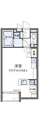 レオネクスト神田 ワンルームの間取図画像