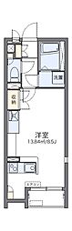 レオネクストナカジマ ワンルームの間取図画像