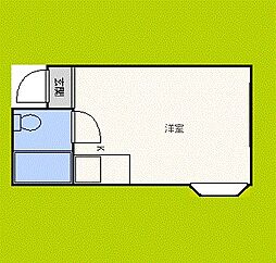 サンフラワー長居東 ワンルームの間取図画像
