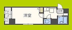 セレッソコート西心斎橋第2 1Kの間取図画像