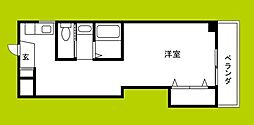 丸中ビル ワンルームの間取図画像