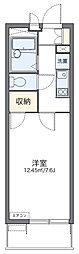 レオパレスムーンライトスクェア 1Kの間取図画像