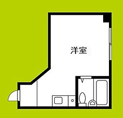マンション和 ワンルームの間取図画像
