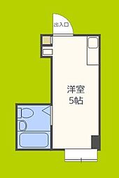 ラパンジール本田2 ワンルームの間取図画像