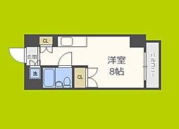 ライオンズマンション今里第3壱番館 ワンルームの間取図画像