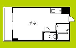 エクセレントジョーシン6 ワンルームの間取図画像