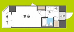 エスリード新大阪第6 1Kの間取図画像