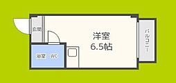 エホール2 ワンルームの間取図画像