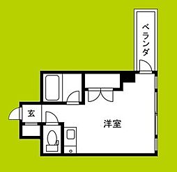 太田ビル ワンルームの間取図画像