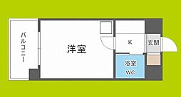 ミフネセントラルベア東淀川 1Kの間取図画像