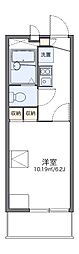 レオパレスグリーンピット 1Kの間取図画像