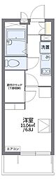 レオパレスコンフォール18 1Kの間取図画像