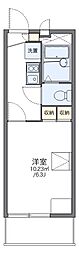 レオパレス三都 1Kの間取図画像