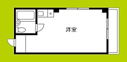 ビューシャルム湊 ワンルームの間取図画像