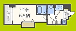 Luxe難波西1 1Kの間取図画像