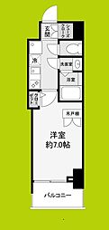 セレニテ谷町四丁目アリエ 1Kの間取図画像