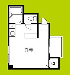 オンセカーサ ワンルームの間取図画像