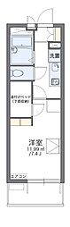レオパレスエルヴェールサンク 1Kの間取図画像