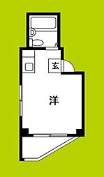 アールユーアイ21 ワンルームの間取図画像