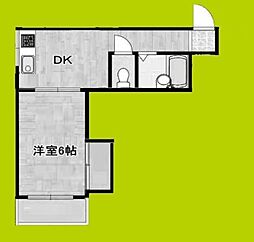 シティコーポアビコ 1DKの間取図画像
