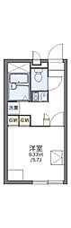 レオパレス鴫野ふるさと 1Kの間取図画像