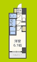S-RESIDENCE南堀江 1Kの間取図画像