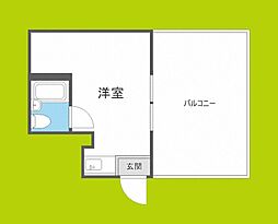 ベストレジデンスあびこ ワンルームの間取図画像