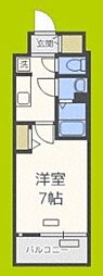 ファステート難波WESTパーク 1Kの間取図画像