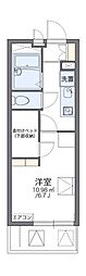 レオパレスパフ 1Kの間取図画像