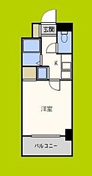 エスリード梅田東 1Kの間取図画像