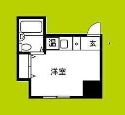 ハイツたんぽぽ ワンルームの間取図画像