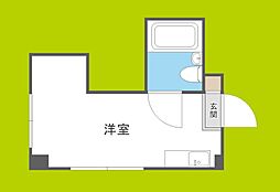 ラパンジール天王寺 ワンルームの間取図画像
