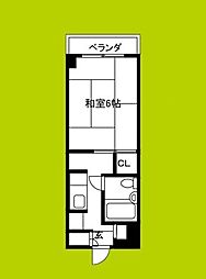 ハイツ篠崎 1Kの間取図画像