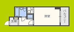 ライオンズマンション新大阪第3 ワンルームの間取図画像