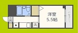 オーティーハイツ上新庄 ワンルームの間取図画像
