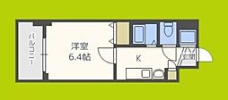 プレサンス新大阪クレスタ 1Kの間取図画像