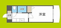 HOPECITY天神橋 1Kの間取図画像