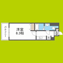 ビバーチェサギス 1Kの間取図画像