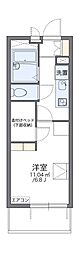 レオパレス東淡路WEST 1Kの間取図画像