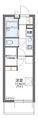 アブリール参番館 1Kの間取図画像