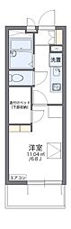 レオパレスすぷりんぐK 1Kの間取図画像